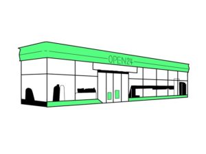 illustration material:コンビニエンスストア/カラー(convenience store/color)